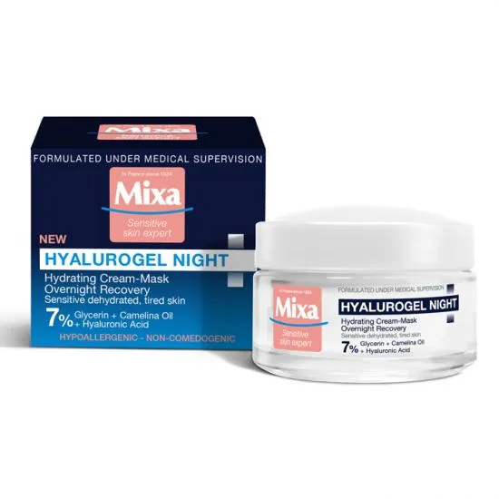 Crema hidratanta de noapte Hyalurogel, 50ml, Mixa