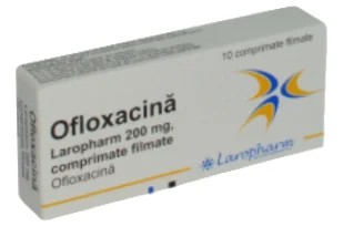 Ofloxacina 200mg, 10 comprimate filmate, Laropharm