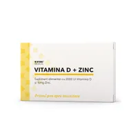 Vitamina D 2000UI + Zinc 15mg, 30 capsule, Bitonic