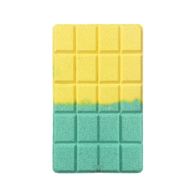 Tableta efervescenta pentru baie in forma de ciocolata cu parfum de monoi, 200g, Inuwet