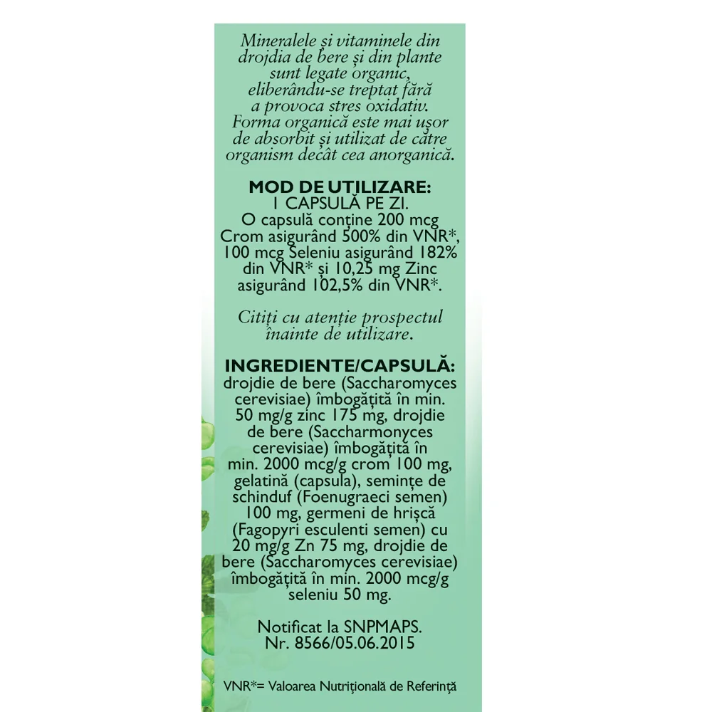 Crom+Seleniu+Zinc F176, 30 capsule, Fares