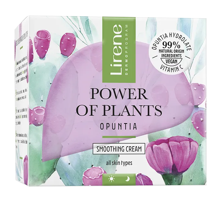 Crema cu efect netezitor pentru zi si noapte Opuntia Power Of Plants, 50ml, Lirene 