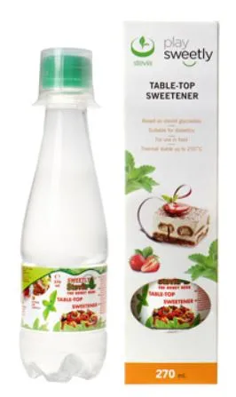 Indulcitor lichid cu extract de stevia, 270ml, Sweetly