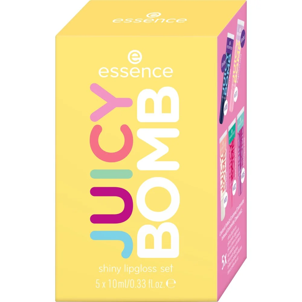 Set Shiny Lipgloss Juicy Bomb, 5x10ml, Essence