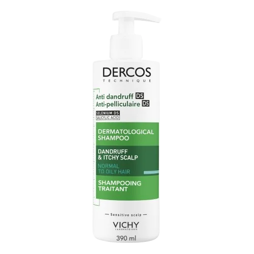 Sampon tratament anti-matreata grasa Dercos, 390ml, Vichy
