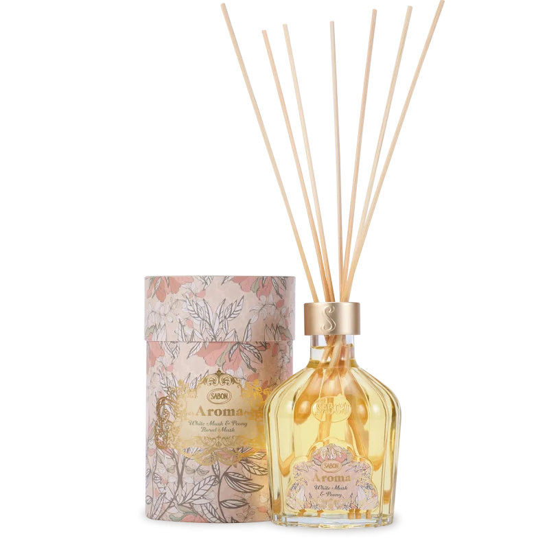 Parfum de camera White Musk & Bujor, 245ml, Sabon