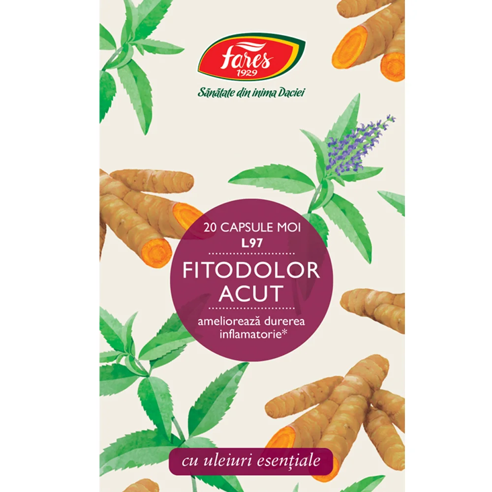 Fitodolor Acut L97, 20 capsule moi, Fares
