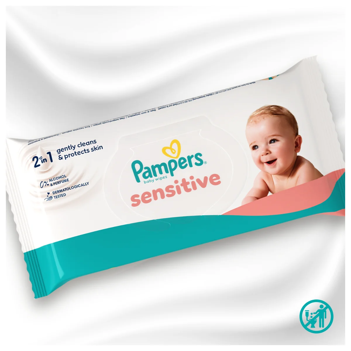 Servetele umede Sensitive, 320 bucati, Pampers