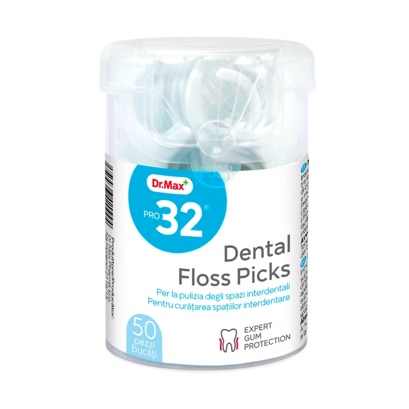 Pro32 Ata dentara cu scobitoare Floss Pick, 50 bucati