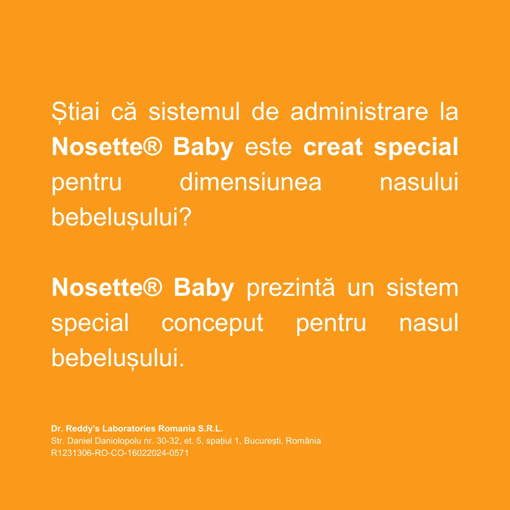 Nosette Baby spray nazal apa de mare izotonica, 50ml