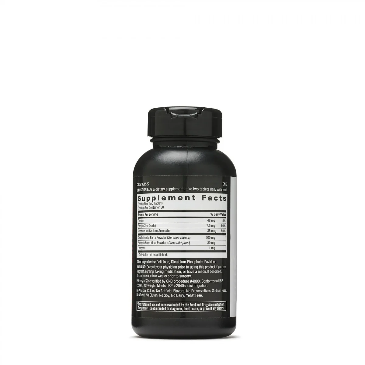 Saw Palmetto formula pentru sanatatea prostatei, 120 capsule, GNC