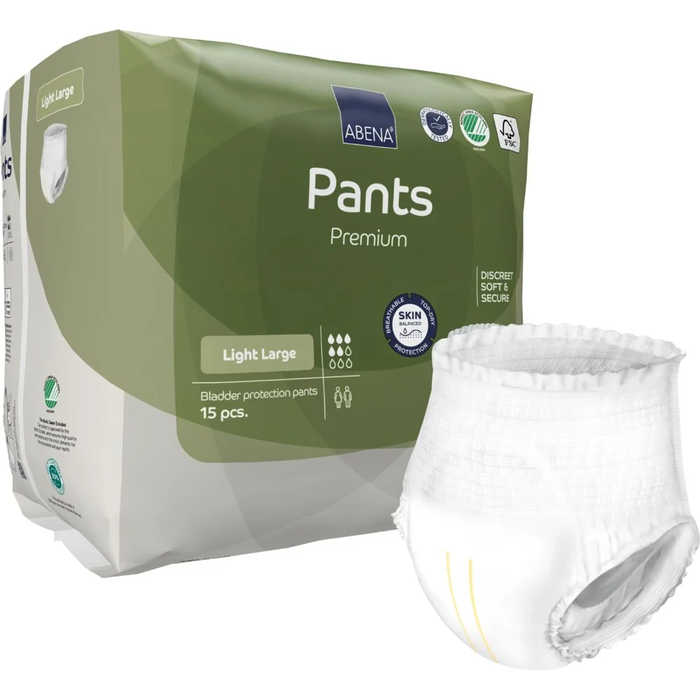 Scutece tip chilot, pentru adulti Pants Light, L 100-140cm cu absorbtie 900ml, 15 bucati, Abena