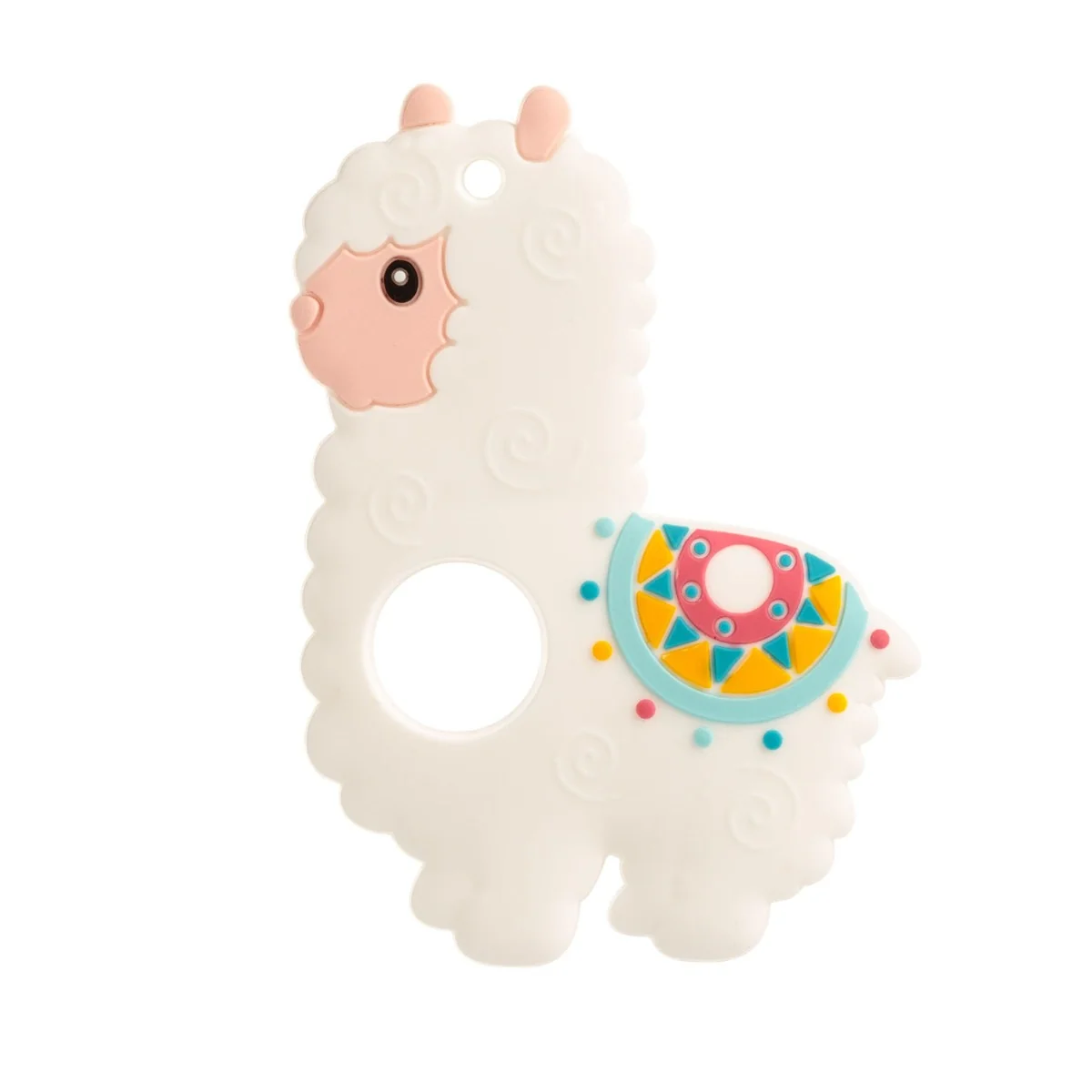 Jucarie pentru dentitie din silicon model alpaca, 1 bucata, Coccorito