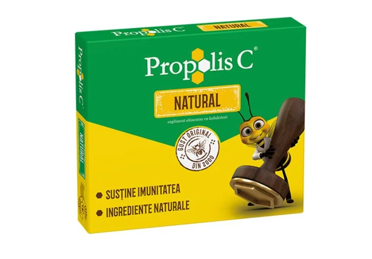 Propolis C Natural 100mg, 20 comprimate, Fiterman