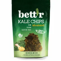 Chips din kale cu mustar raw fara gluten Bio, 30g, Bettr