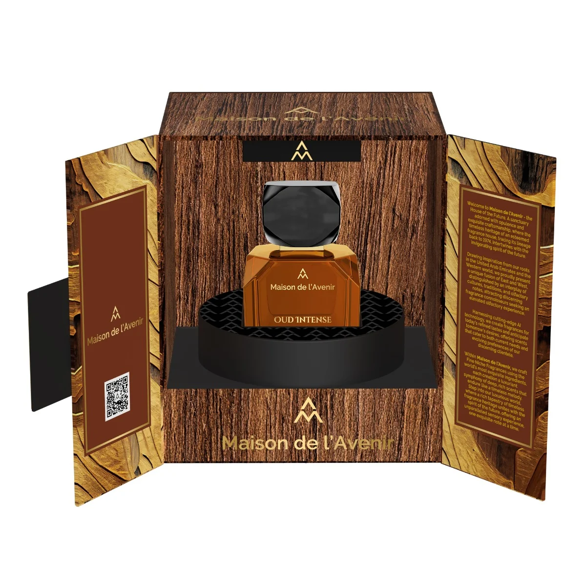 Apa de parfum Oud Intense Elixir Collection Unisex, 100ml, Maison de l'Avenir