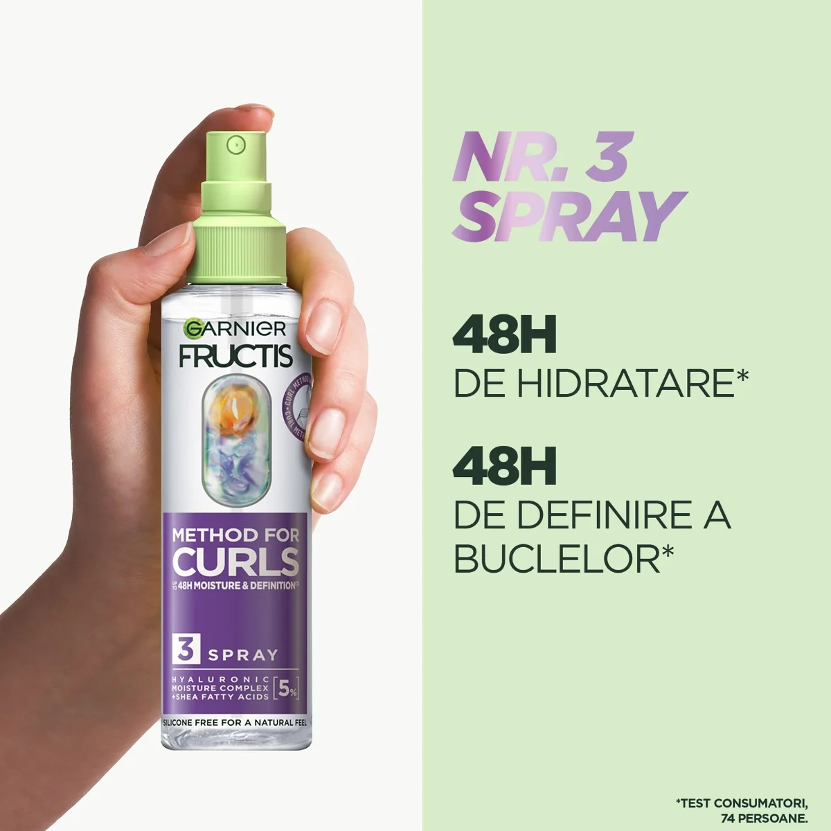 Spray pentru definirea buclelor Fructis Curls Method, 150ml, Garnier