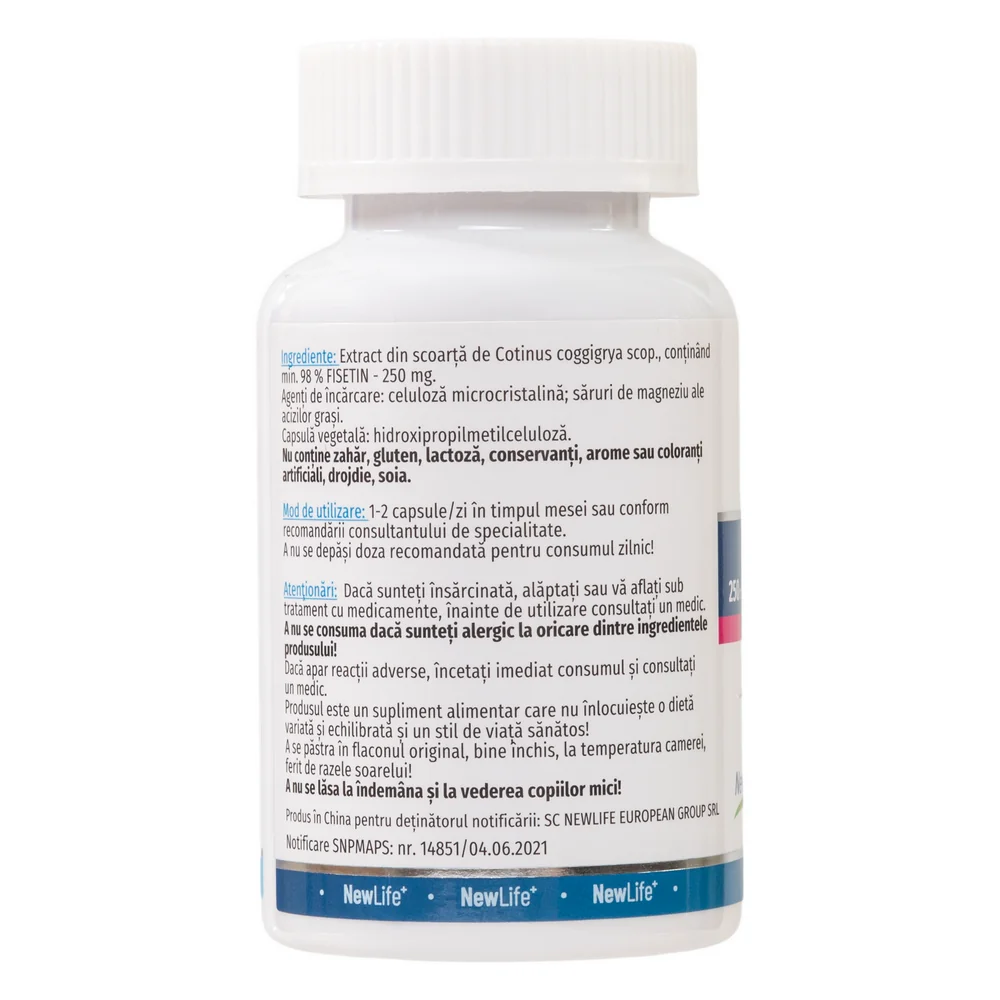 Fisetin 250mg, 60 capsule, NewLife