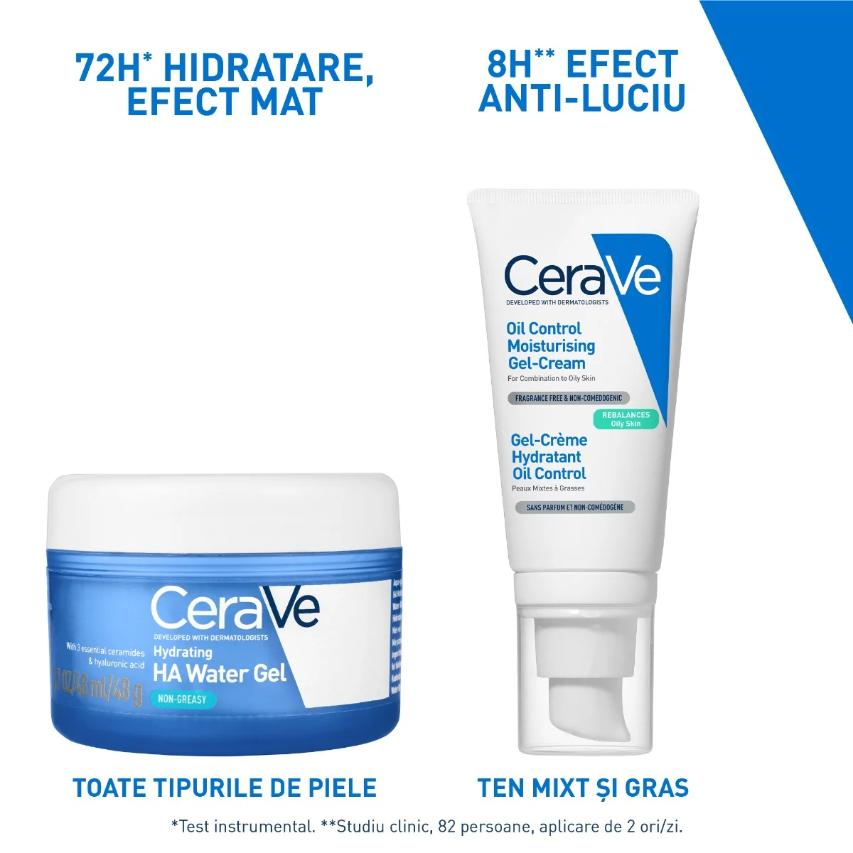 Gel-Crema cu Acid Hialuronic pentru hidratarea tenului, 48g, CeraVe