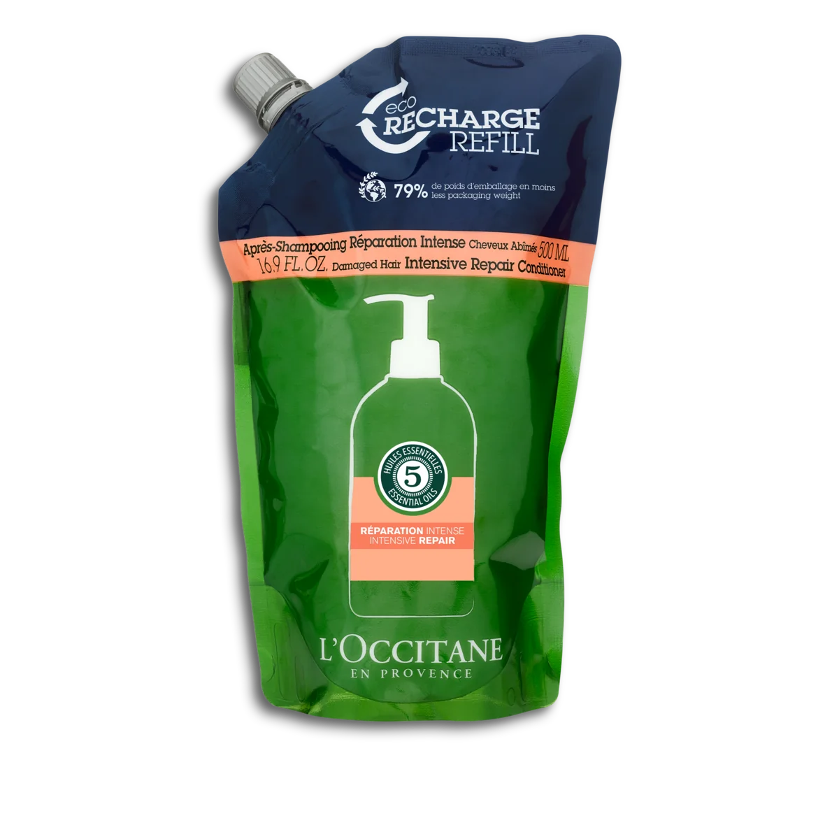 Rezerva balsam pentru par cu efect reparator Aroma Intense Repair21, 500ml, L'Occitane