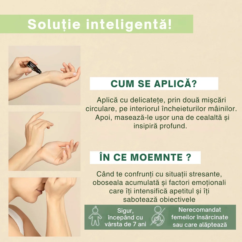 Roll-on cu uleiuri esentiale Diet Bio, 5ml, Pranarom 