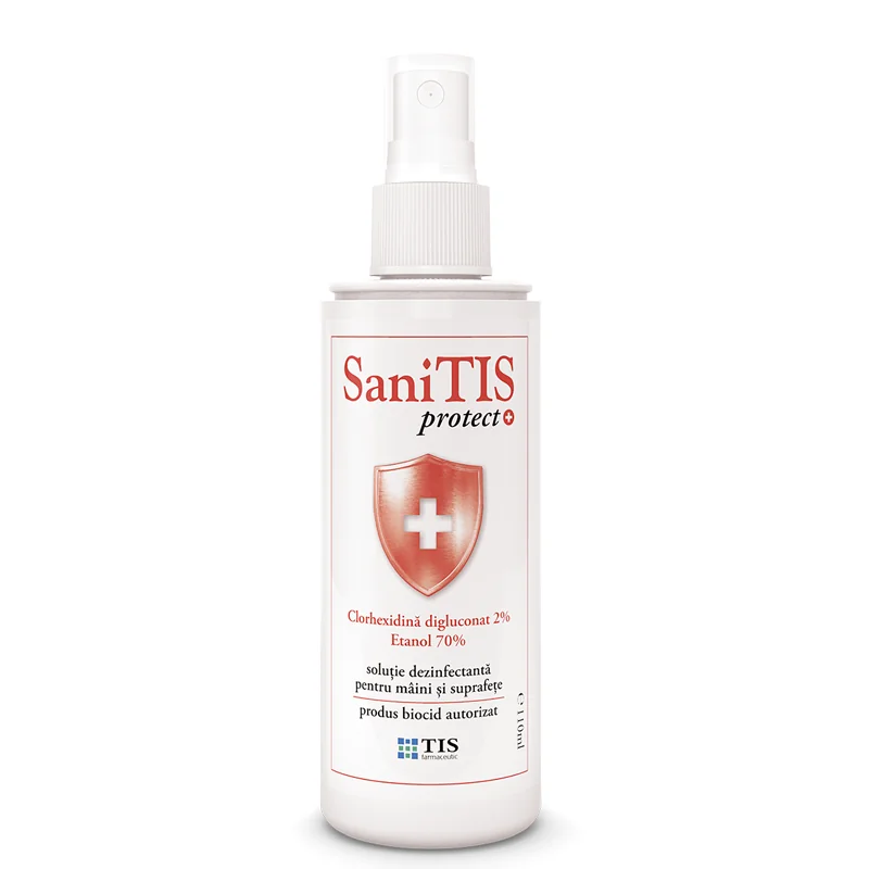 Solutie dezinfectanta SaniTIS Protect, 110ml, Tis Farmaceutic