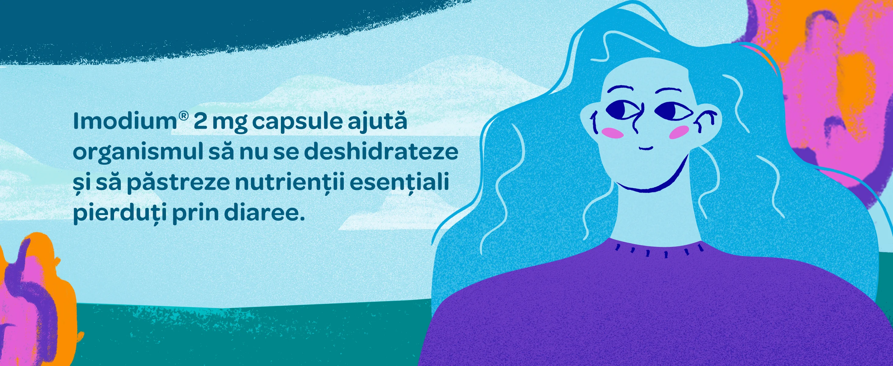Imodium ajuta organismul sa nu se deshidrateze si sa pastreze nutrientii necesari Imodium ajuta organismul sa nu se deshidrateze si sa pastreze nutrientii necesari