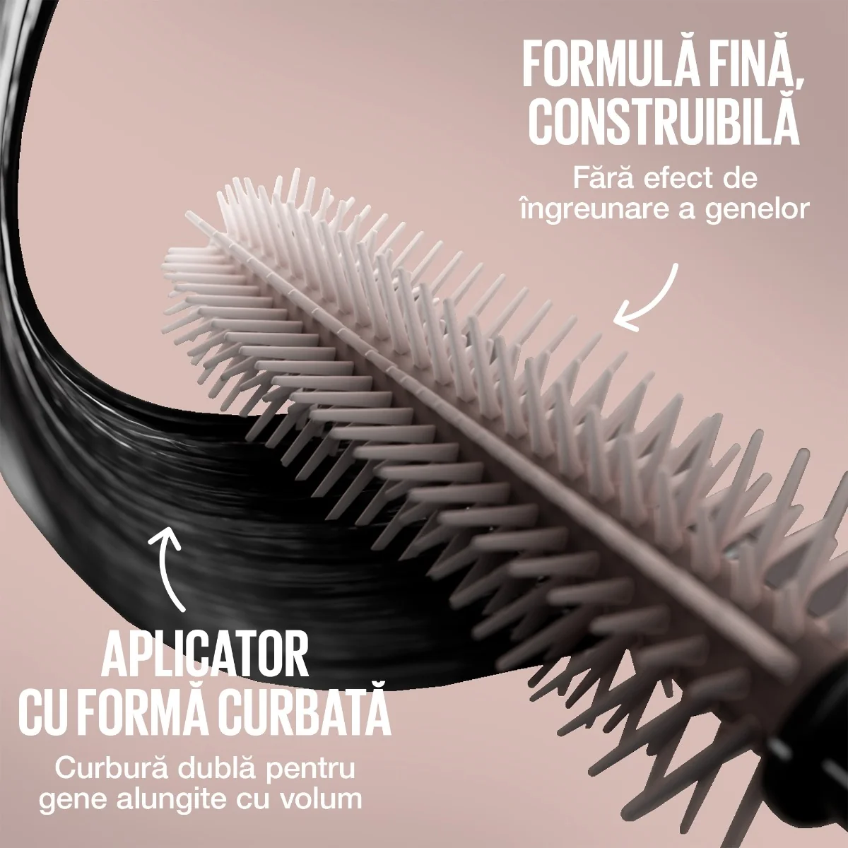 Mascara pentru gene alungite si volum intens Lash Sensational Body, 9ml, Maybelline 