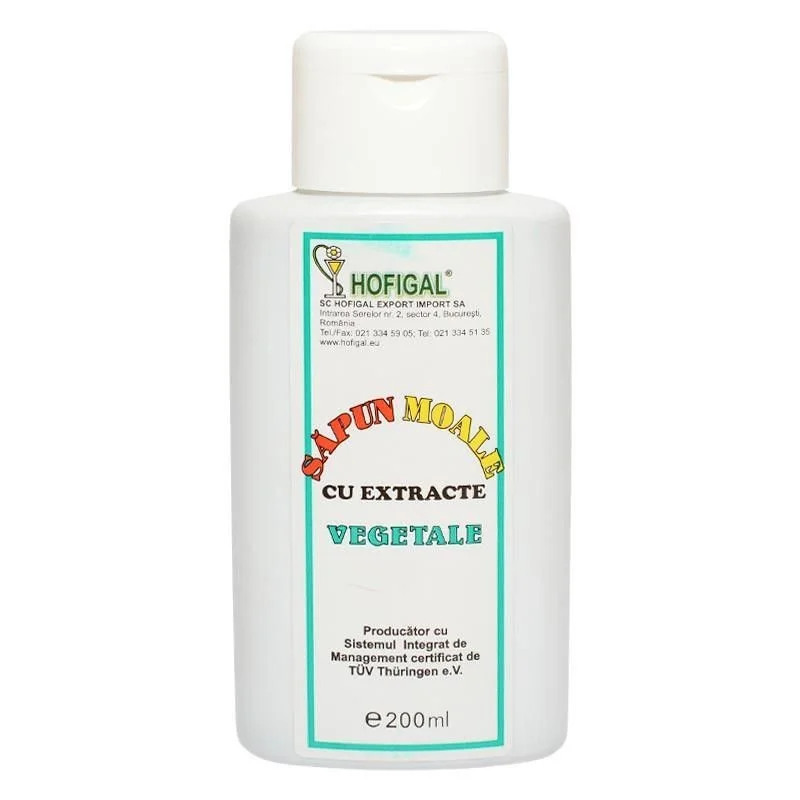 Sapun moale vegetal, 200ml, Hofigal