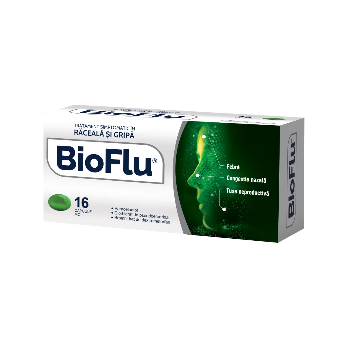 Bioflu, 16 capsule, Biofarm
