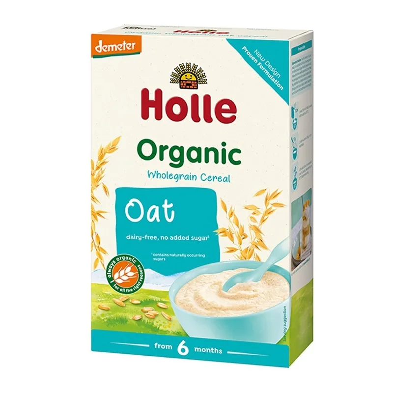 Piure din ovaz organic +6 luni, 250g, Holle Baby Food