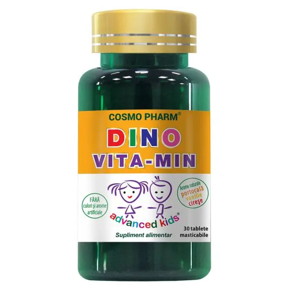 Dino Vita-Min, 30 tablete masticabile, Cosmopharm