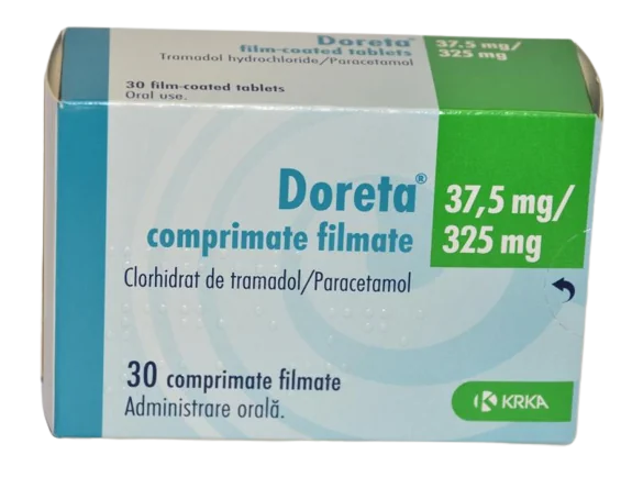 Doreta 37.5mg/325mg, 10 comprimate filmate, KRKA