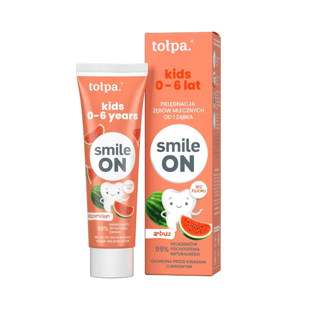Pasta de dinti cu aroma de pepene rosu ON Children Kids, 75ml, Tolpa