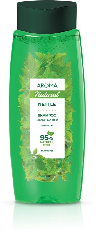 Sampon pentru par gras cu extract de urzica Natural, 400ml, Aroma