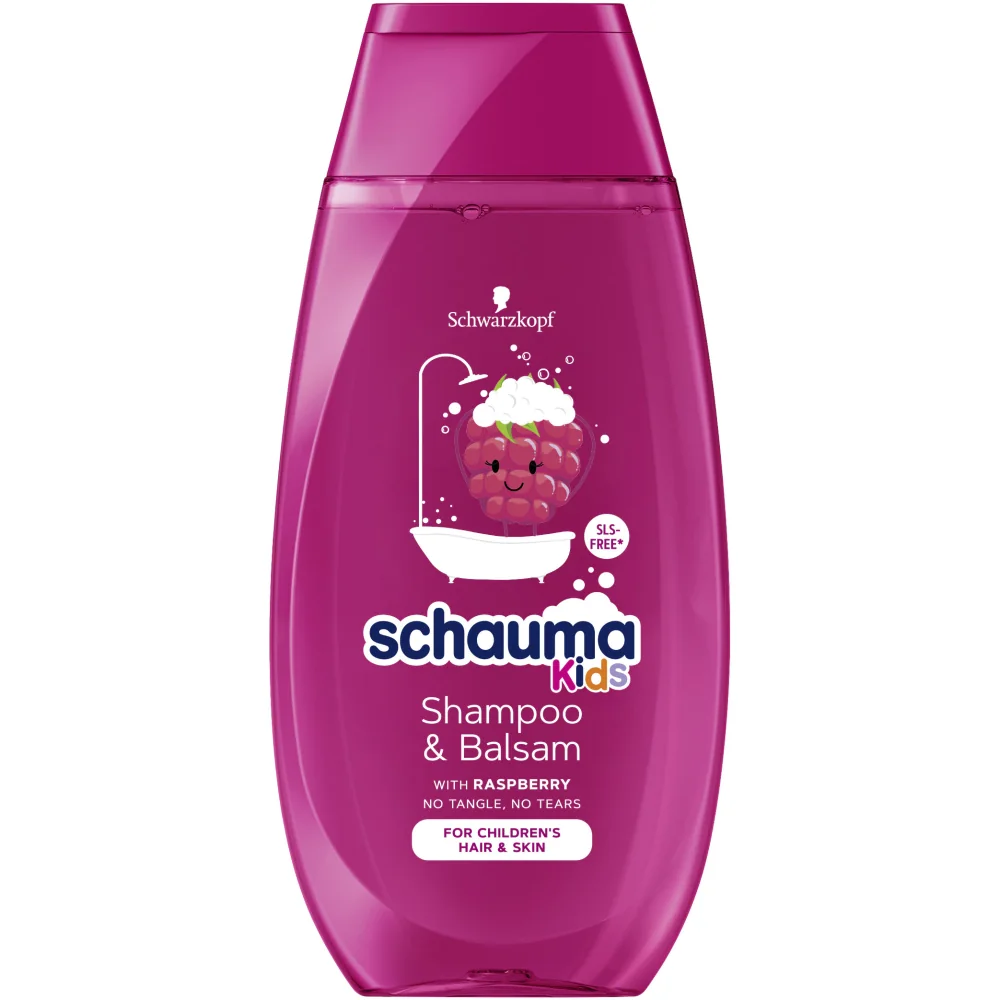 Sampon si balsam pentru fete cu Raspberry, 250ml, Schauma