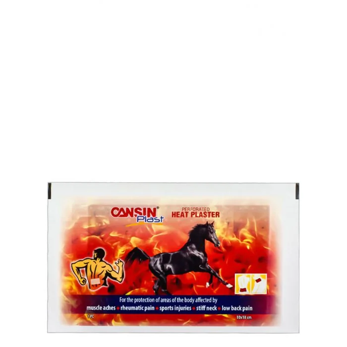 Plasturi antireumatici cu ardei iute, 10x18cm, Cansin