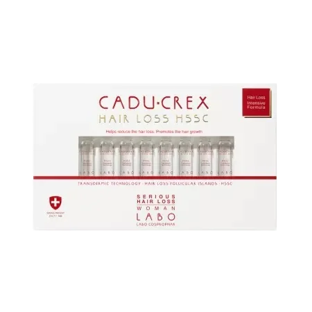Tratament impotriva caderii severe a parului pentru femei Cadu Crex, 20 fiole, Labo