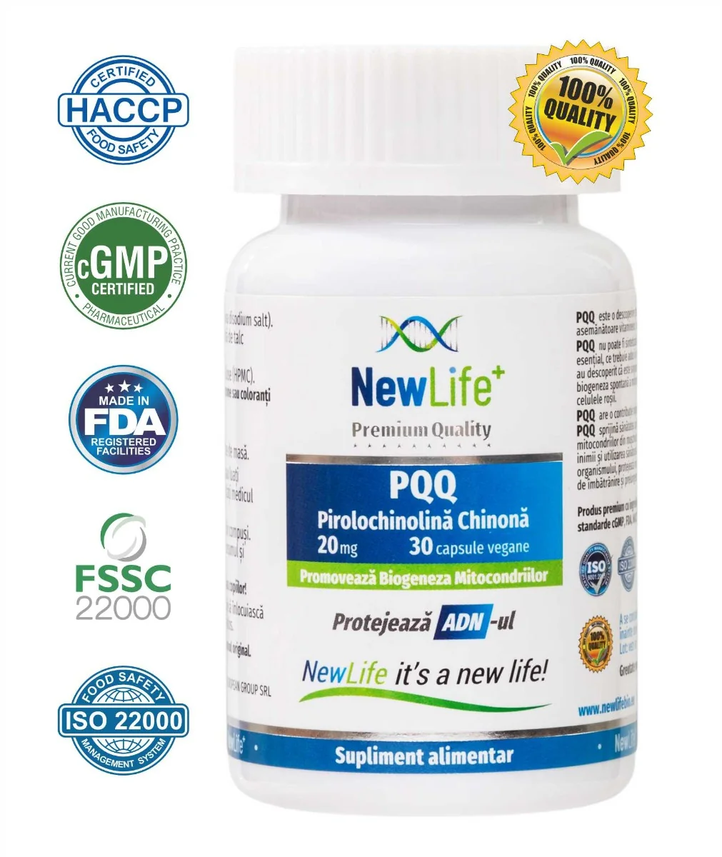 Pirolochinolina Chinona 20mg, 30 capsule, NewLife