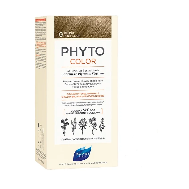 Vopsea par 9 Very Light Blond Phytocolor, 50ml, Phyto