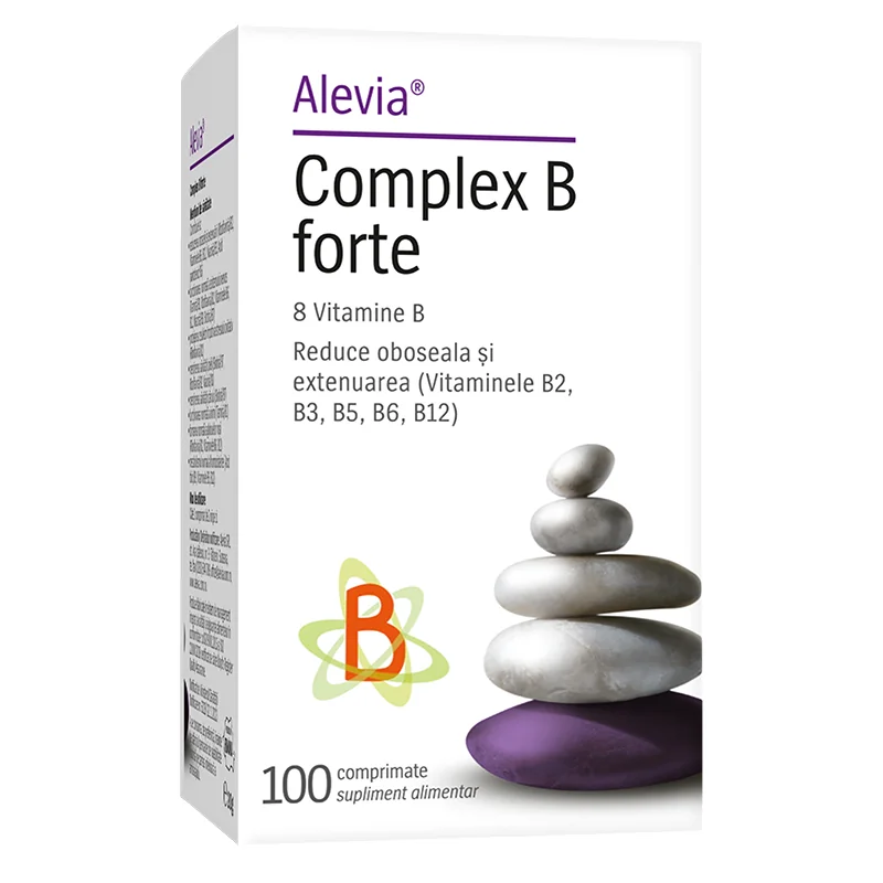 Complex B Forte, 100 comprimate, Alevia