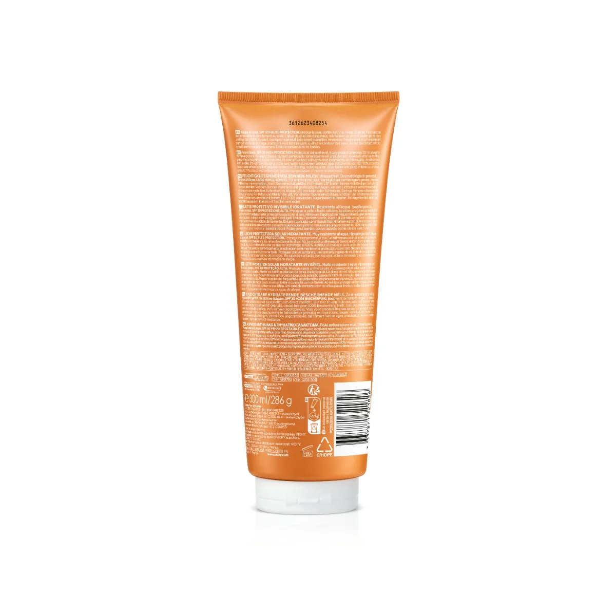 Lapte hidratant pentru protectie solara SPF 30 pentru fata si corp Capital Soleil, 300ml, Vichy