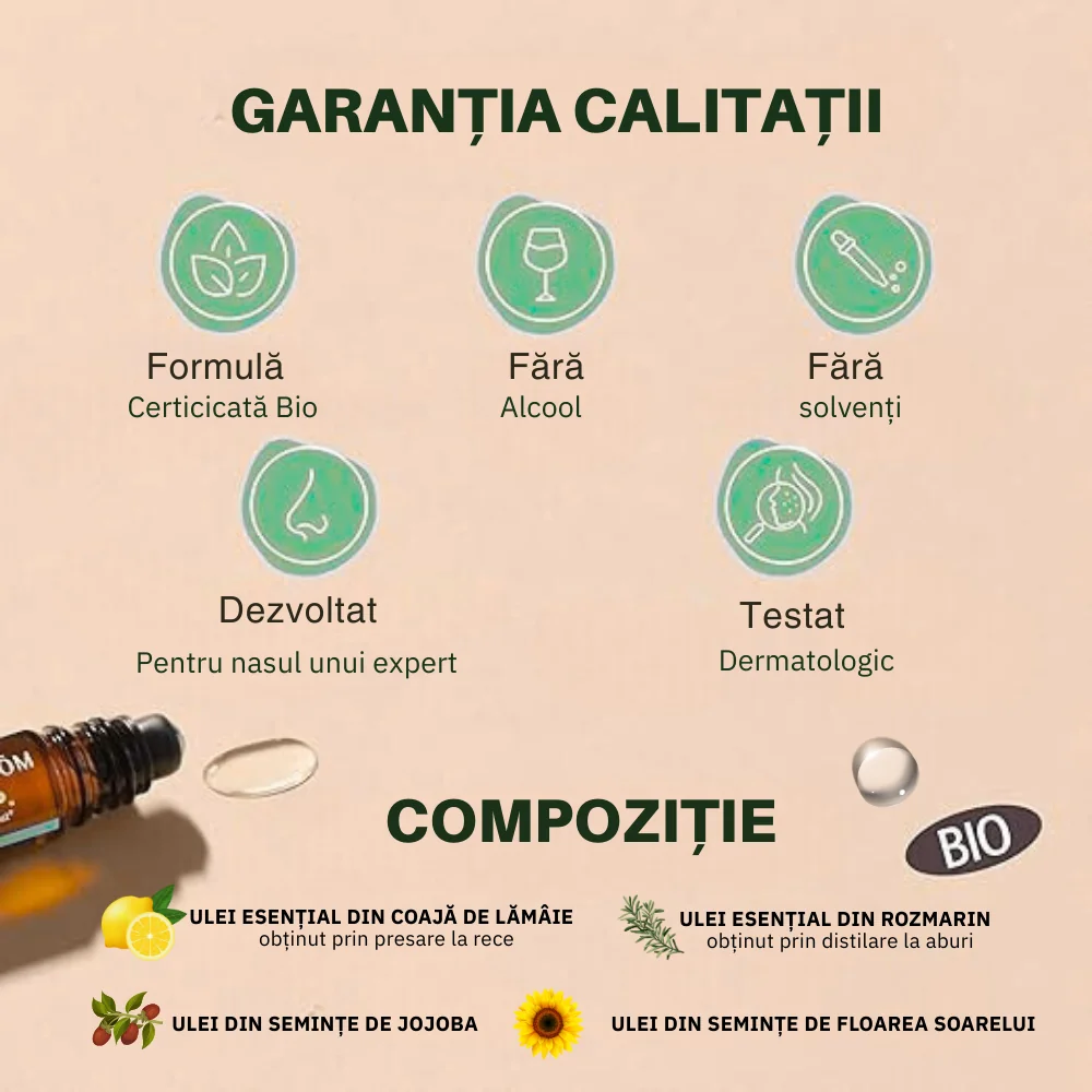 Roll-on cu uleiuri esentiale Diet Bio, 5ml, Pranarom 