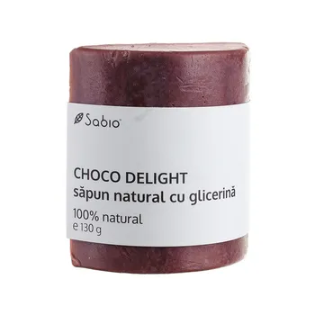Sapun natural cu glicerina Choco Delight, 130g, Sabio 