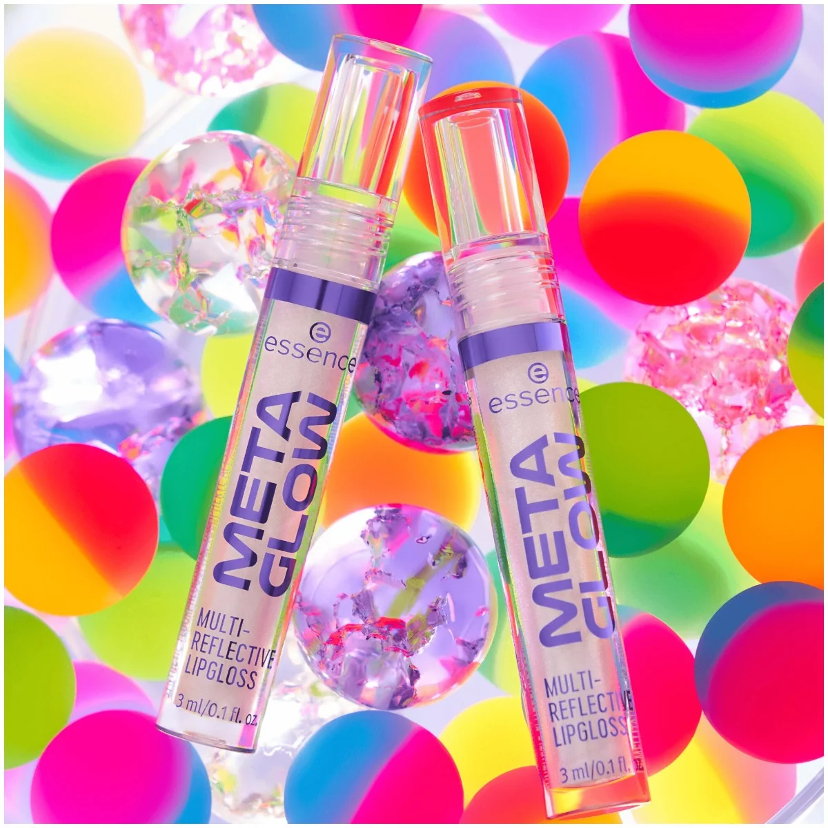 Luciu de buze Meta Glow Multi-Reflective Lipgloss 01 - Cyber Space, 3ml, Essence
