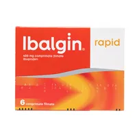 Ibalgin Rapid 400mg, 6 comprimate filmate, Sanofi