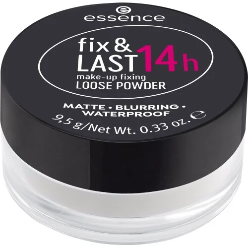 Pudra pulbere pentru fixare machiaj Fix & Last, 9.5g, Essence 