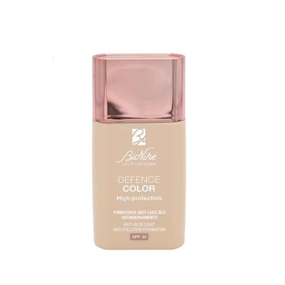 Fond de ten SPF 30 anti-lumina albastra si poluare 301 Perle Defence Color High Protection, 30ml, Bionike