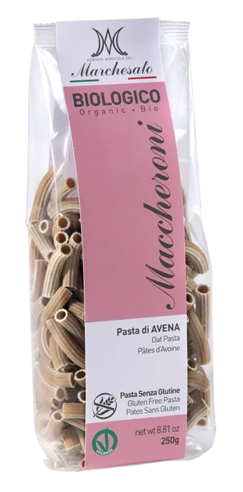Paste din ovaz fara gluten Bio Maccheroni, 250g, Marchesato