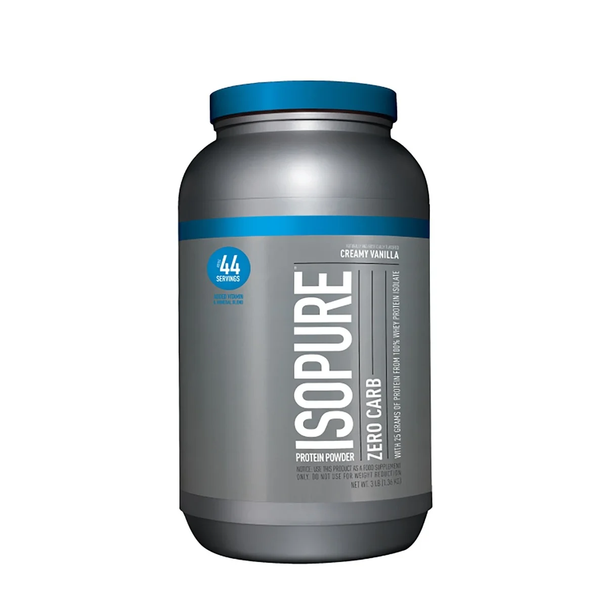 Proteina izolata din zer fara carbohidrati cu aroma de vanilie Zero Carb, 1360g, Isopure